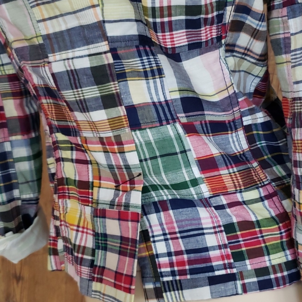 J.Crew Plaid Patchwork Blazer Size Small - image 4